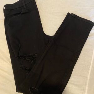 Black American Eagle skinny jeans